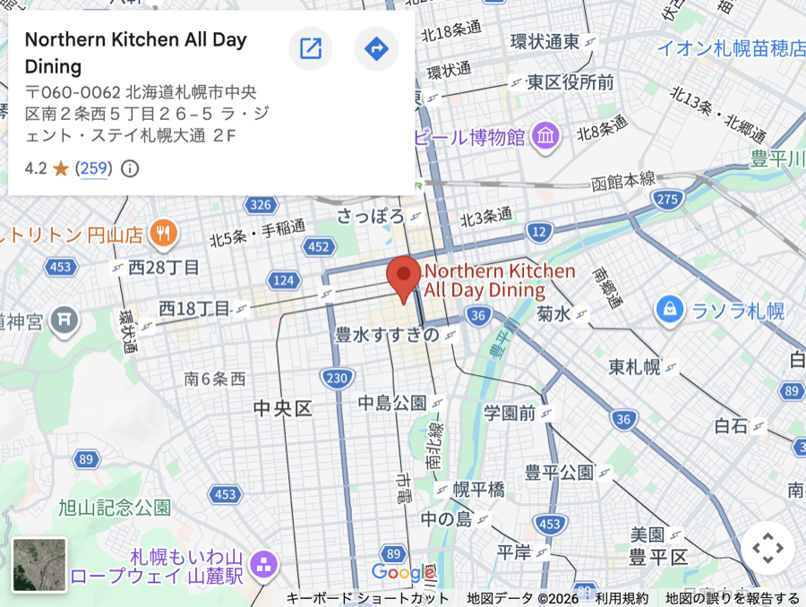 店舗周辺の地図